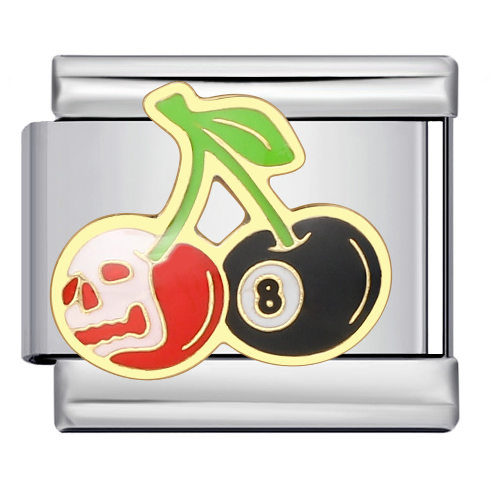 Wholesale 5pcs Italian Charm Bracelet 9mm DIY Splicing Cute Creative Stainless Steel Composable Bracelet