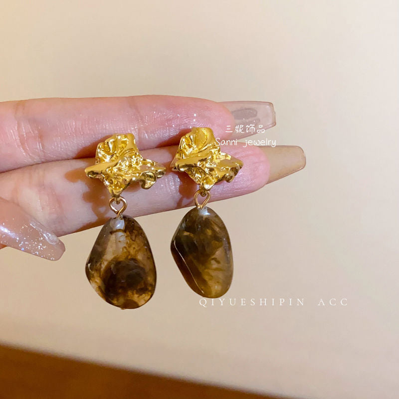 Wholesale large hoop light luxury earrings