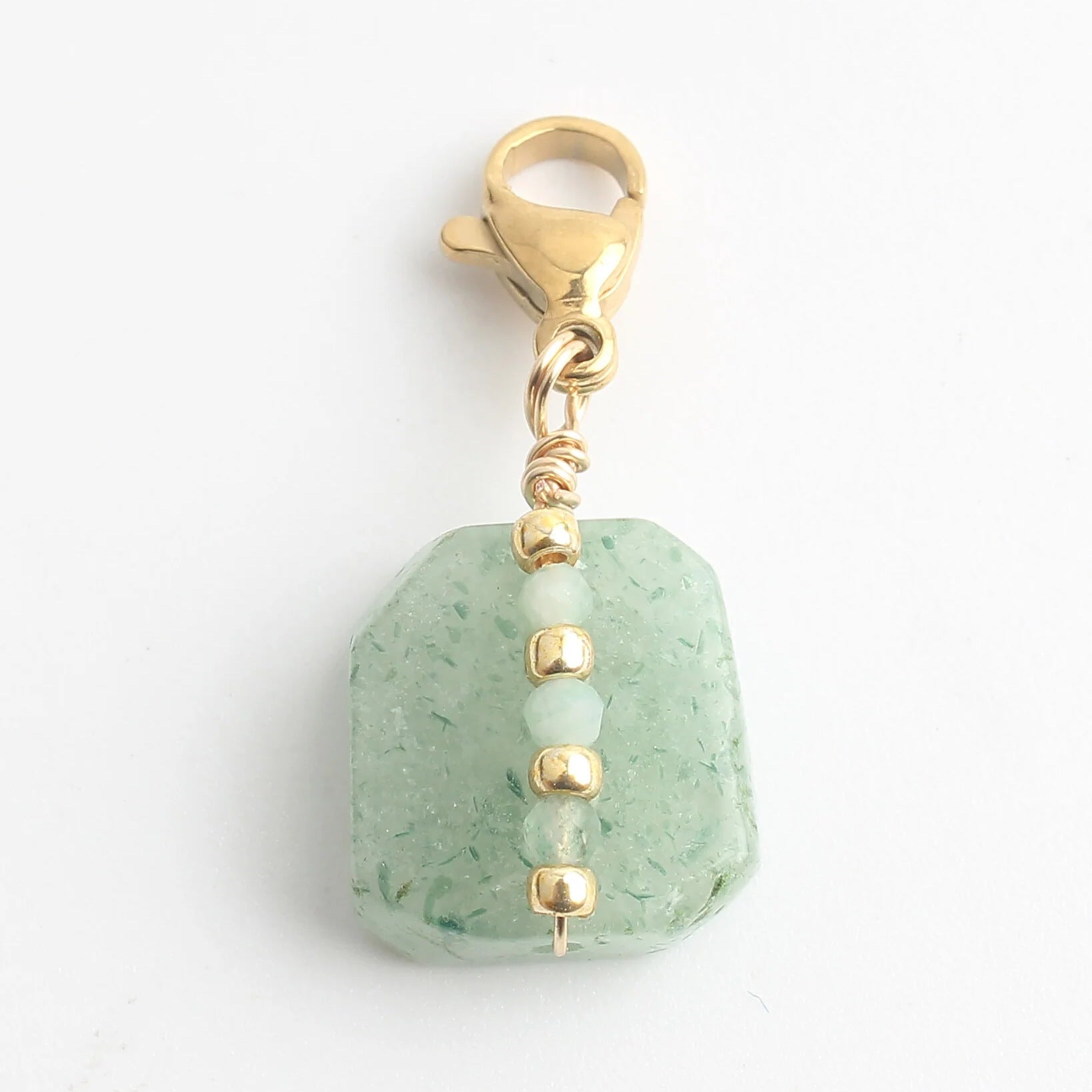 Wholesale Stainless Steel Four Leaf Clover Sun Ray Lobster Clasp Pendant Colored Stone Necklace