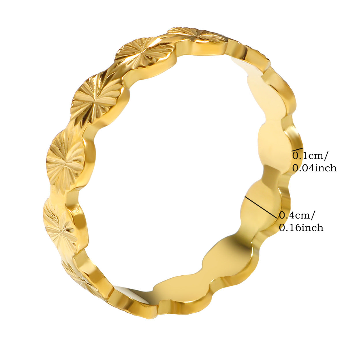 Wholesale Stainless steel plain band ring