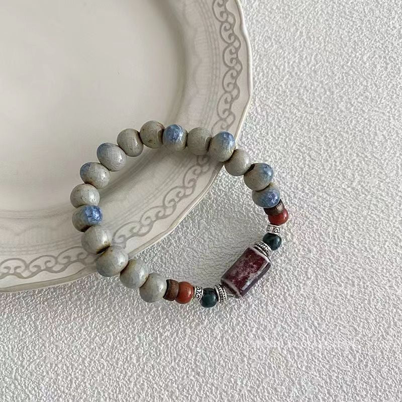 Wholesale Bohemian Porcelain Bead Bracelet ACC-BT-YXH003