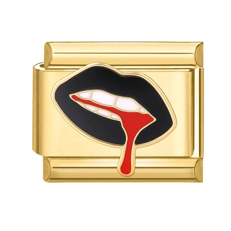 Wholesale Italian Charm Bracelet 9mm DIY Splicing Cute Creative Stainless Steel Composable Bracelet