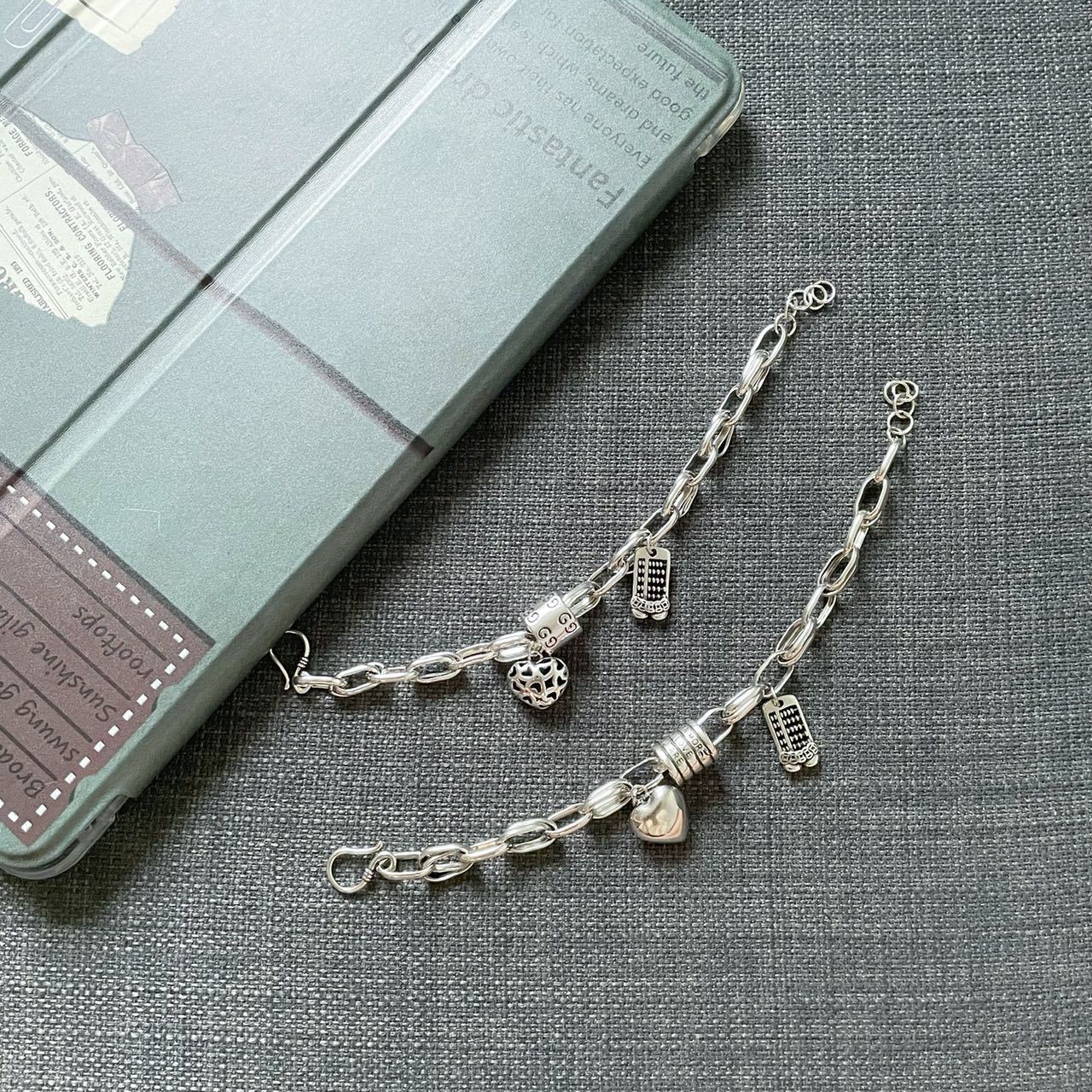 Wholesale Retro cylinder love fortune Abacus pendant bracelet