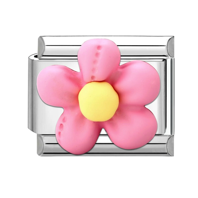 Wholesale Italian Charm Bracelet 9mm DIY Splicing Cute Creative Stainless Steel Composable Bracelet