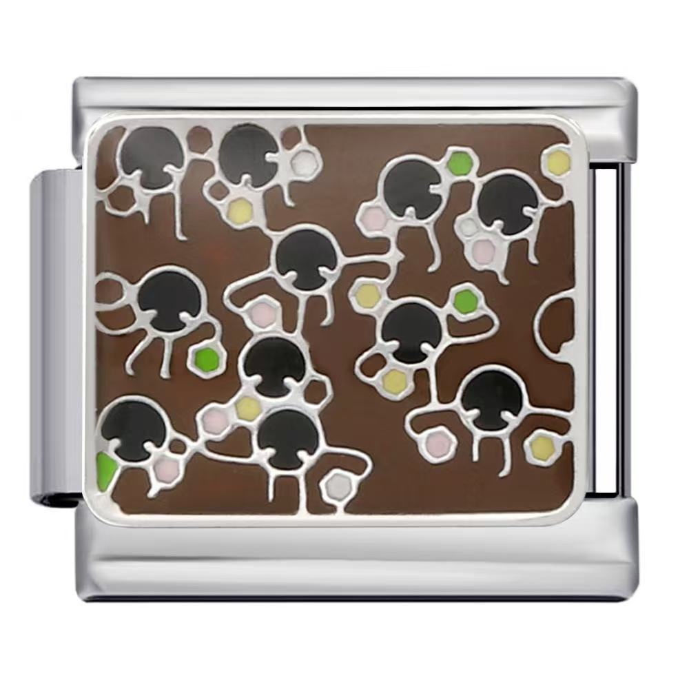 Wholesale Italian Charm Bracelet 9mm DIY Splicing Cute Creative Titanium Steel Composable Bracelet