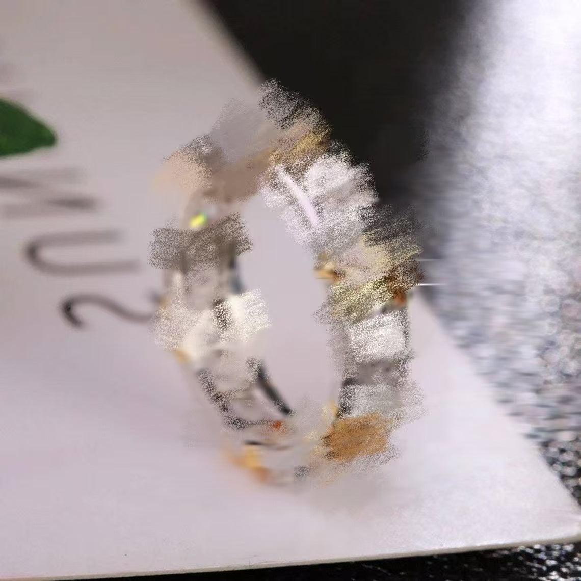 Wholesale  Shiny Zircon Cross Ring