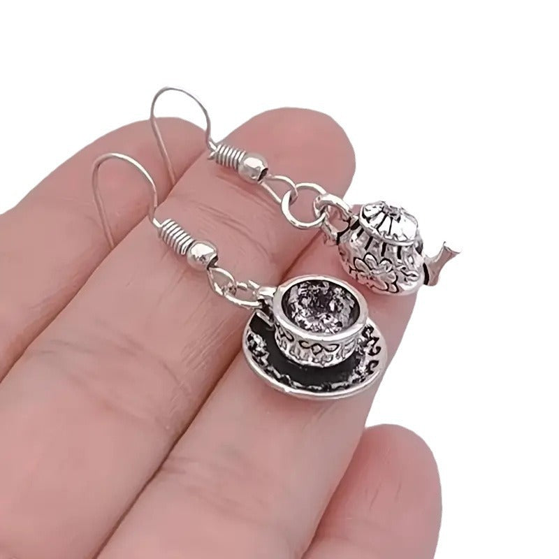 Wholesale Teapot Vintage Earrings Forest Fairy Tale Earrings ACC-ES-Yunz004