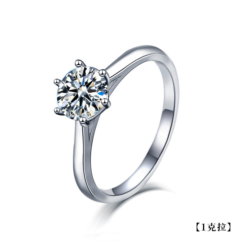 Wholesale 925 sterling silver six-claw ring