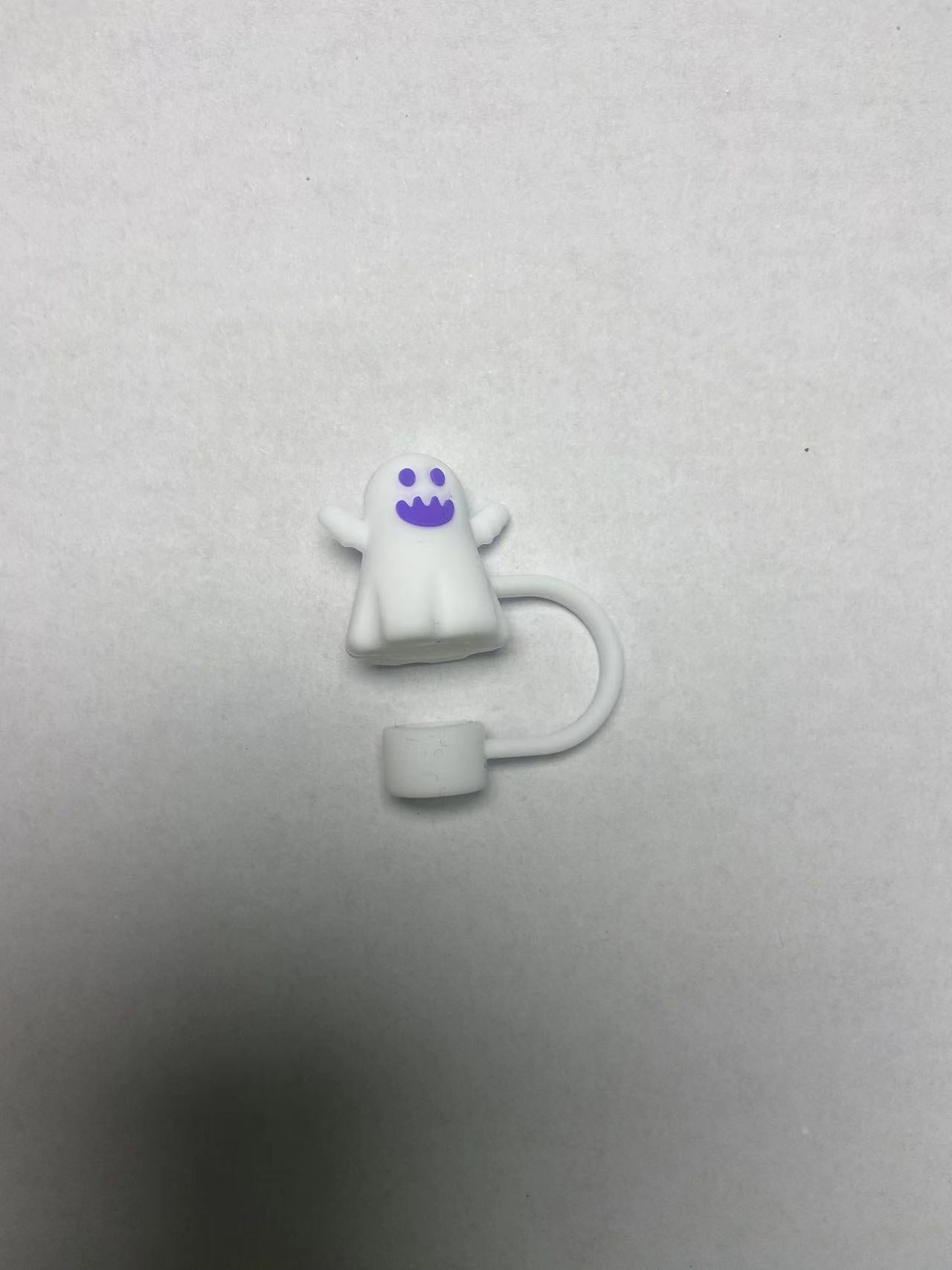 Wholesale  Skull Bat 10mm PVC Soft Straw Tube Cap