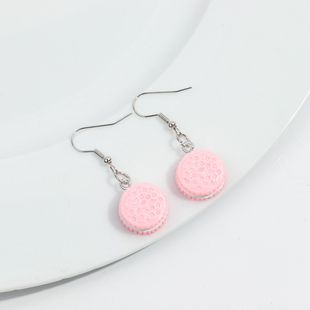 Wholesale Chic Food-Themed Resin Earrings - Fun Hamburger,  Fries,  Popcorn &  Chocolate Designs - Fashion Accessory for Everyday Wear or Gift