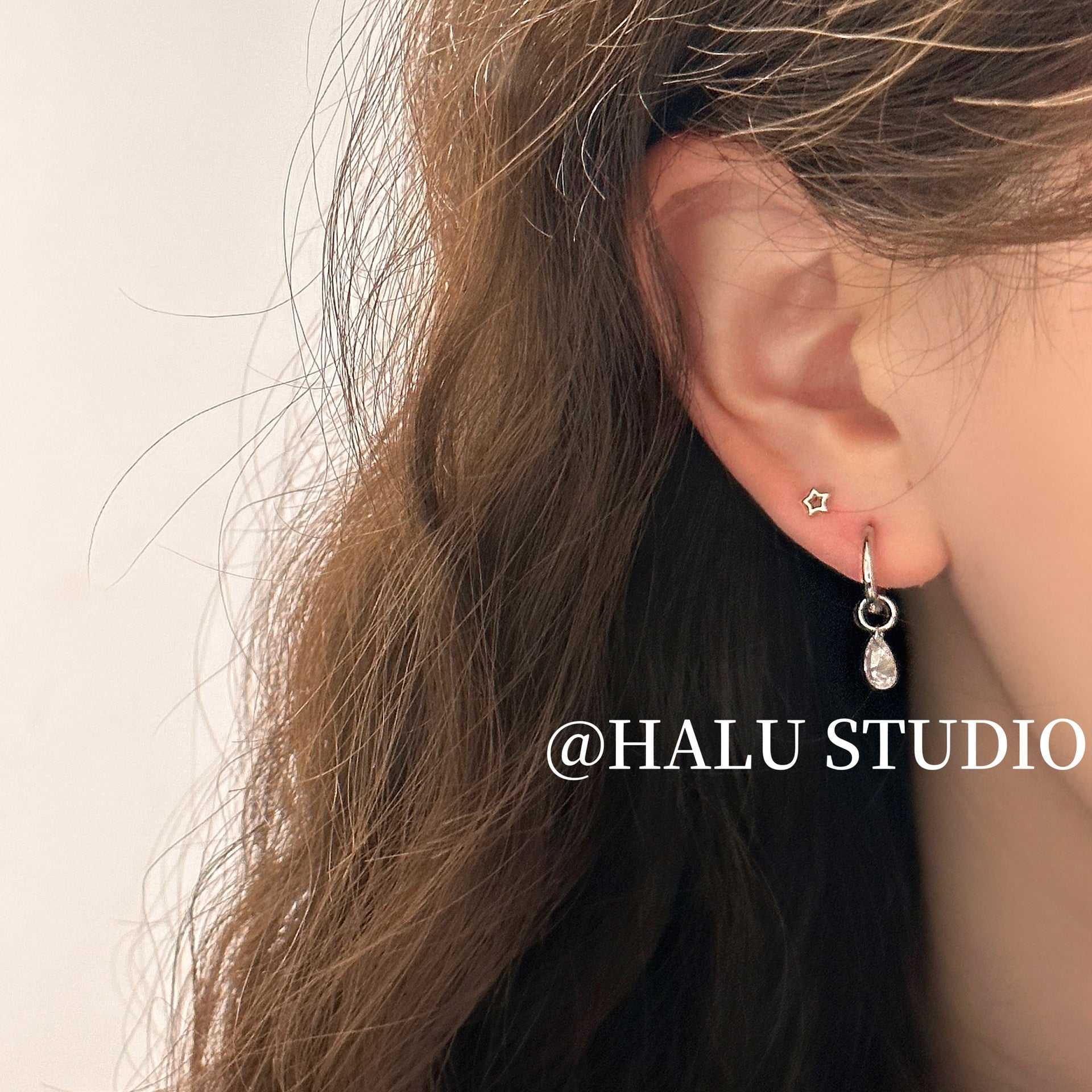 Wholesale Titanium Steel Stacking Combination Earrings