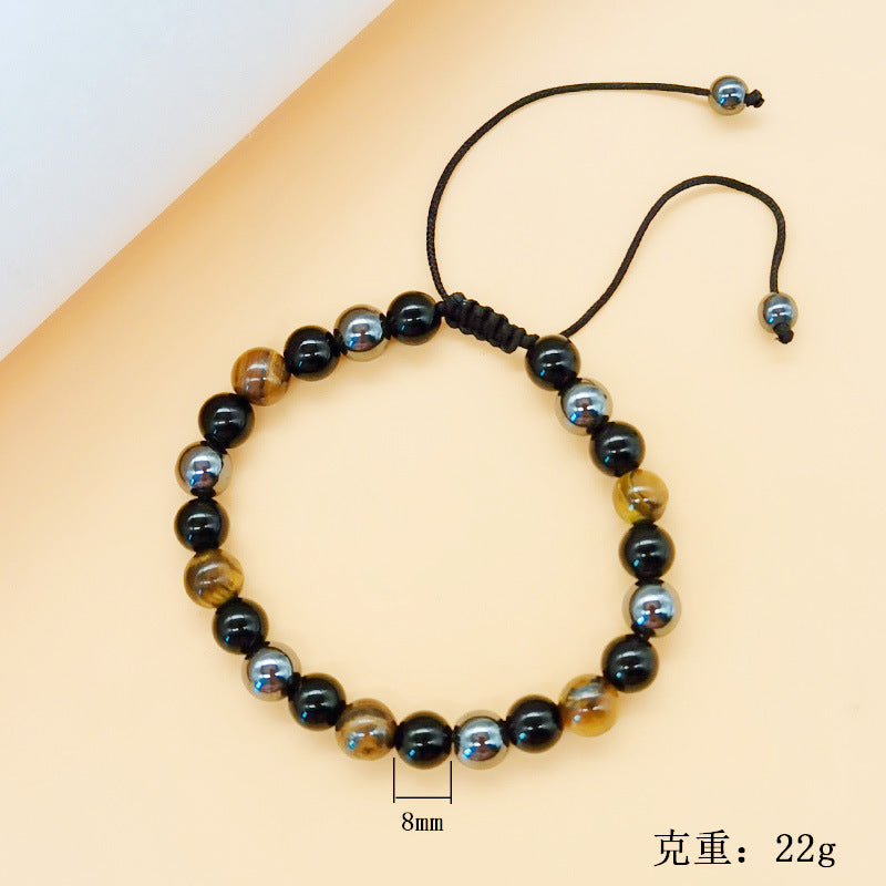 Wholesale tiger eye black magnet bracelet