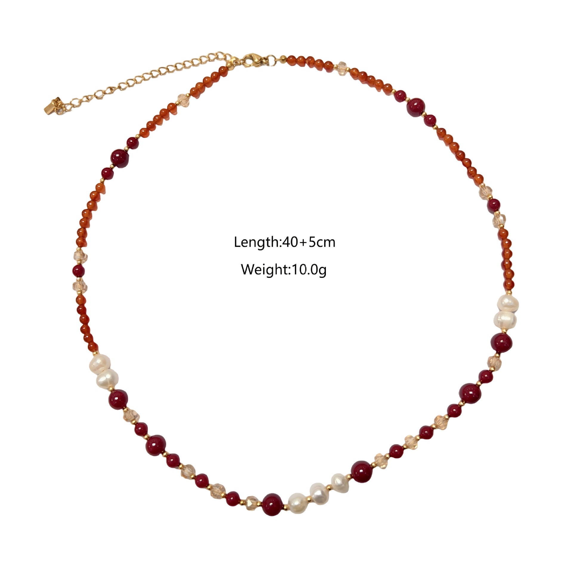 Wholesale Titanium Steel Natural Cut Sands Original Design Necklace