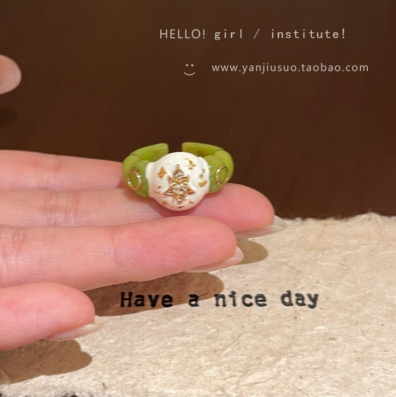 Wholesale Stylish Women' s Love Heart Animal Design Pink Ring Boutique Resale