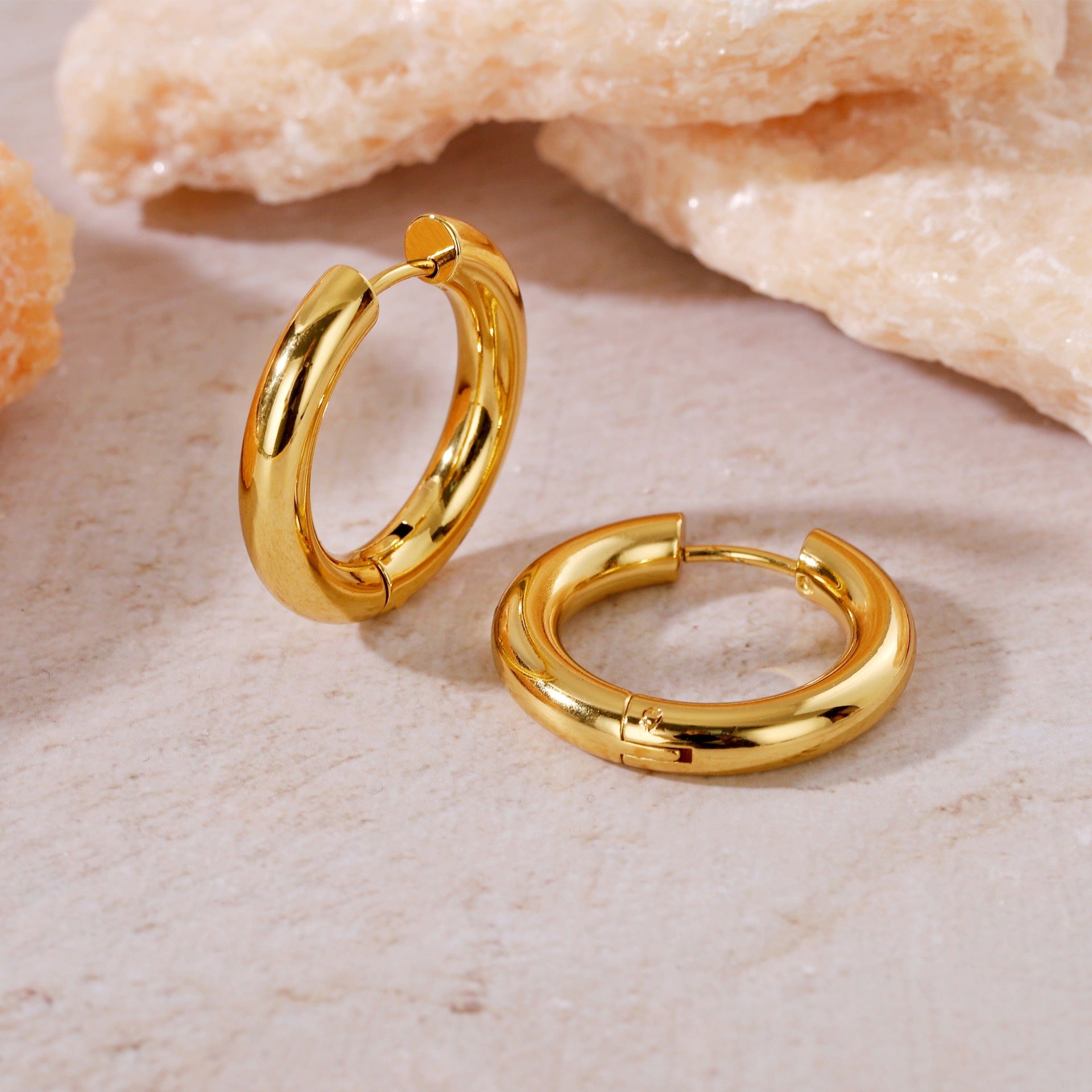 Wholesale Titanium steel hoop earrings