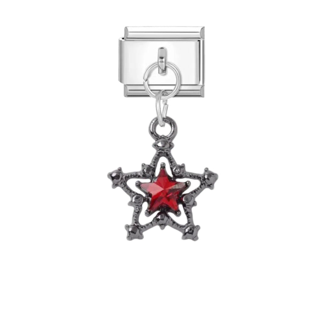 Wholesale Punk Cross DIY Bracelet Charms Titanium Steel Fashion Accessory for Gift and Boutique Resale