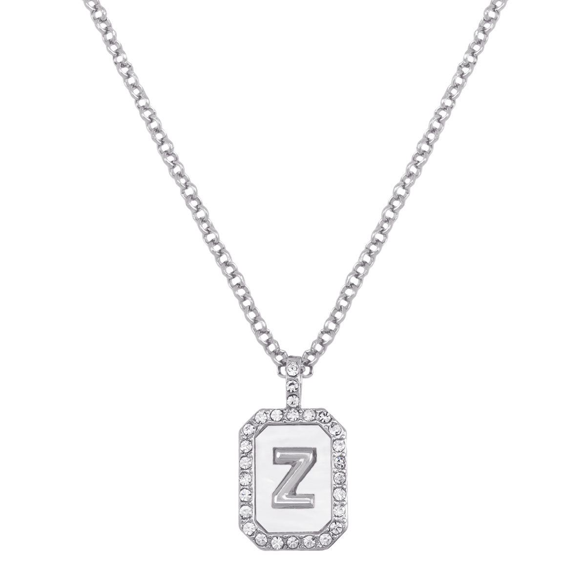 Wholesale Letter Diamond Set Alloy Necklace ACC-NE-JiaQi001