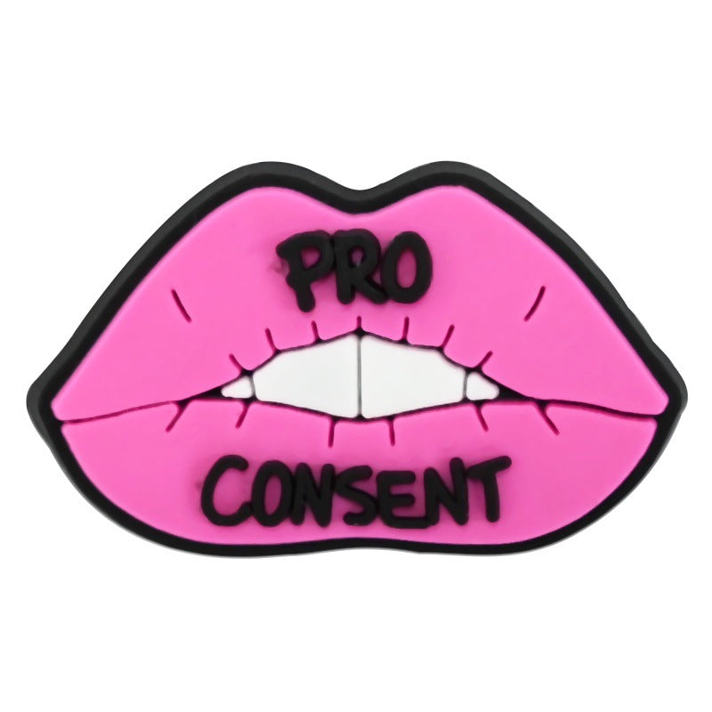 Wholesale  Random 100pcs cartoon coll girl PVC Soft Rubber Shoe Buckle Decoration