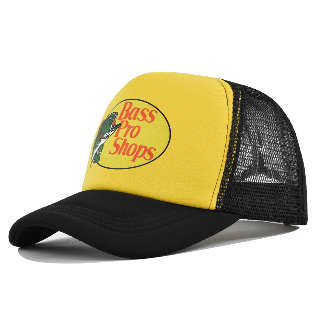 Wholesale Printed fish silk screen cap summer net Hat