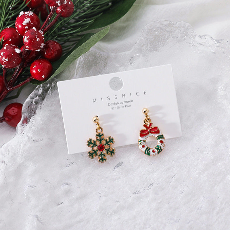 Wholesale S925 Silver Needle Christmas Earrings ACC-ES-QingLian001