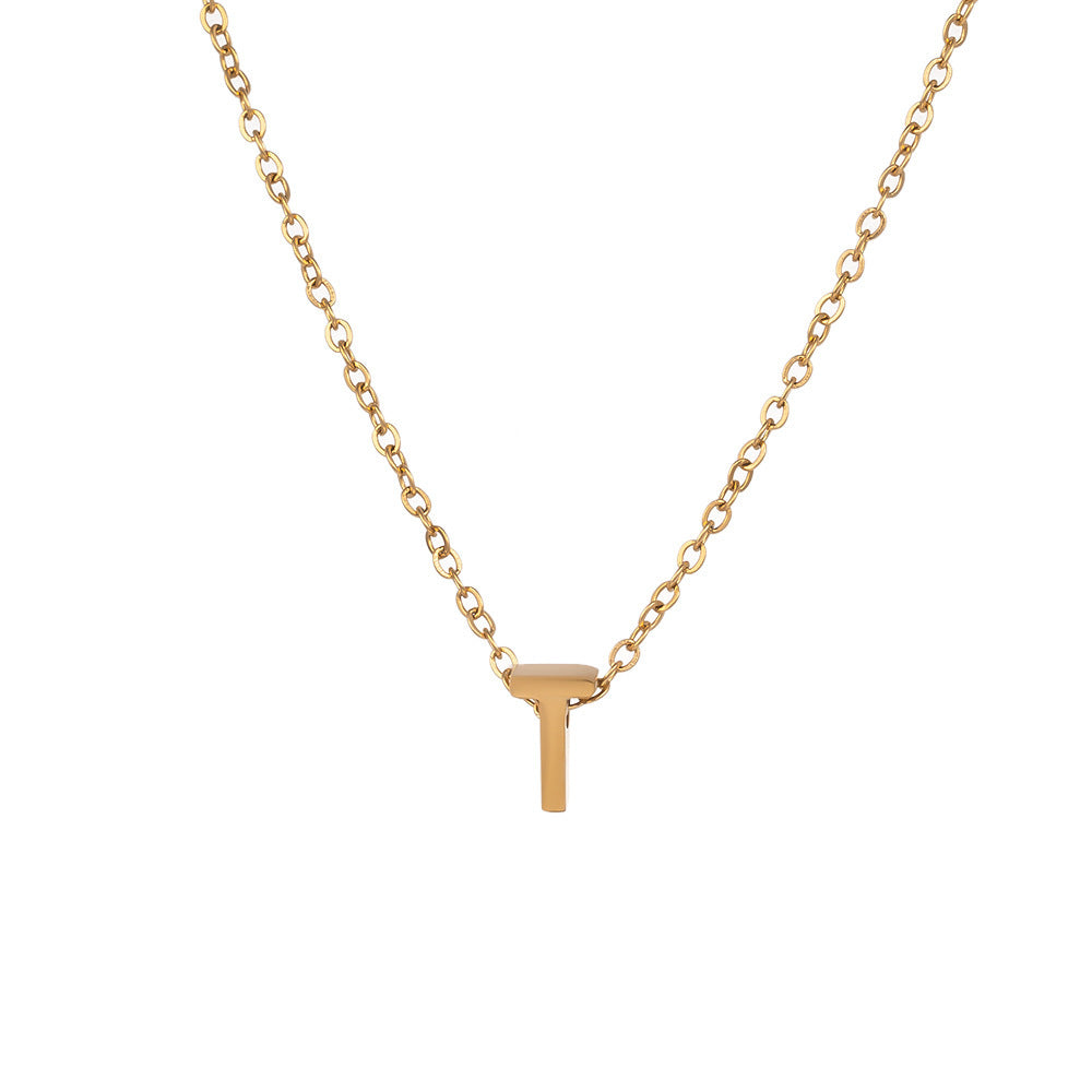 Wholesale Titanium Steel Necklace Letter Necklace ACC-NE-XuHao001