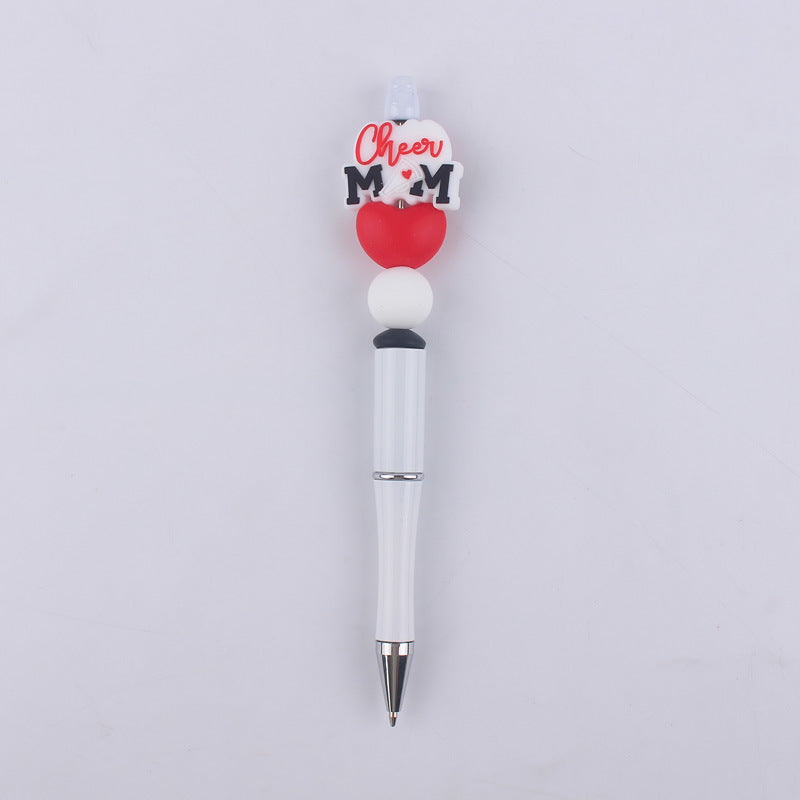 Wholesale Creative Cartoon Mom Series Silicone Beaded Ballpoint Pen