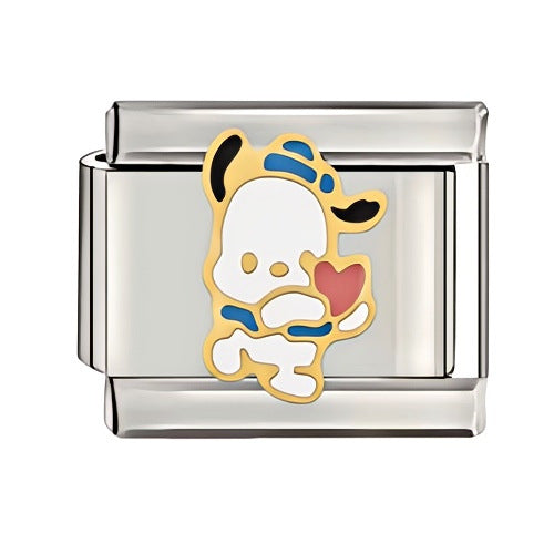 Wholesale Italian Charm Starter Bracelets DIY square Single Section Creative Stainless Steel Composable Bracelet