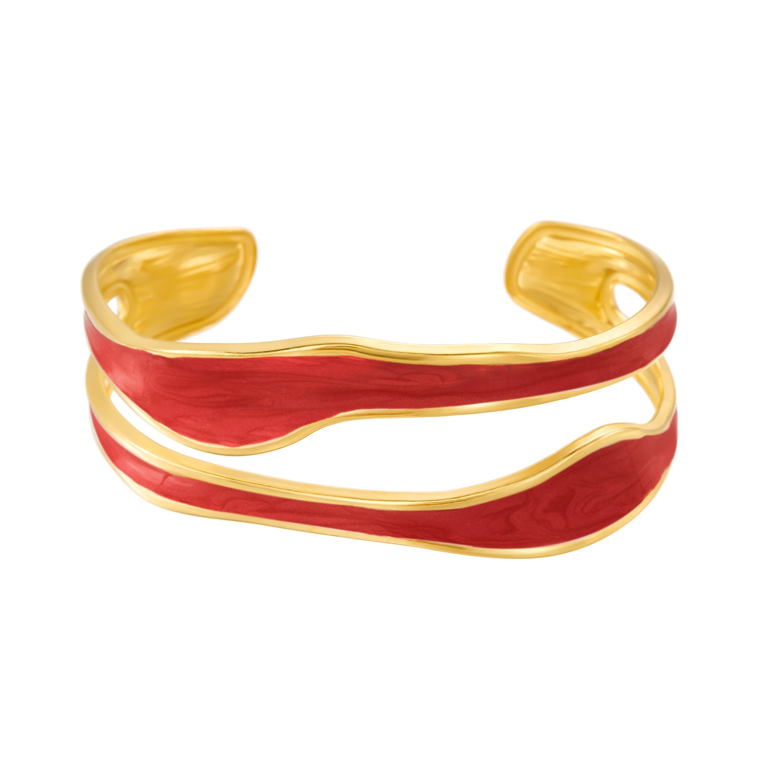 Wholesale stainless steel not fade cold  love oil drop light luxury open bracelet