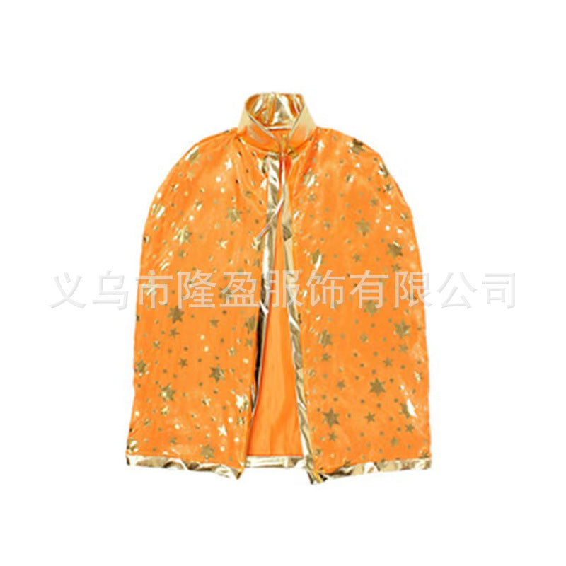 Wholesale  Party Children' s Witch Cape Hat Pumpkin Candy Bag Three-Piece Set