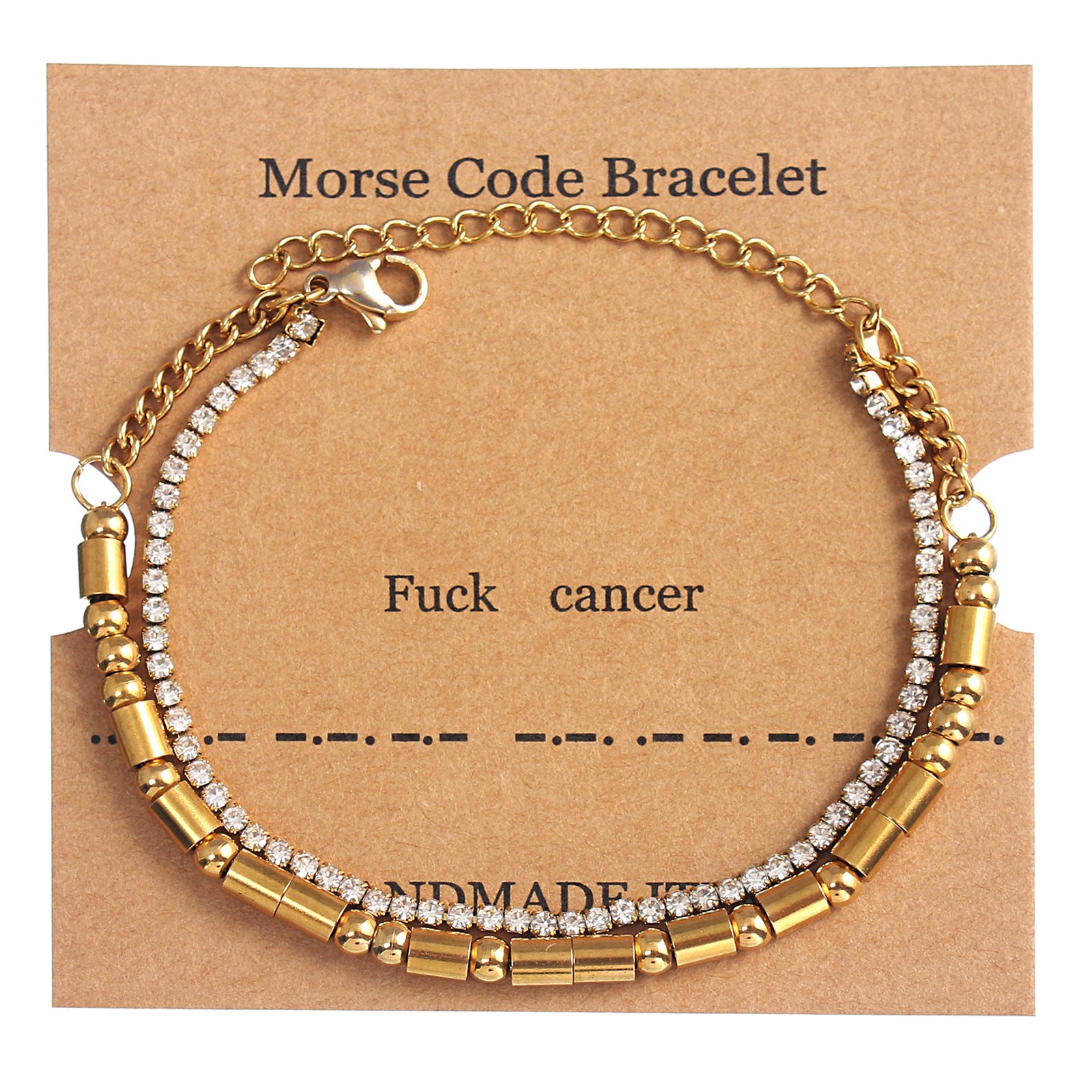 Bracelet en acier inoxydable à double couche à double couche à double couche à double couche à double couche