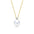 Wholesale 18k gold necklace micro inlaid zircon pearl necklace