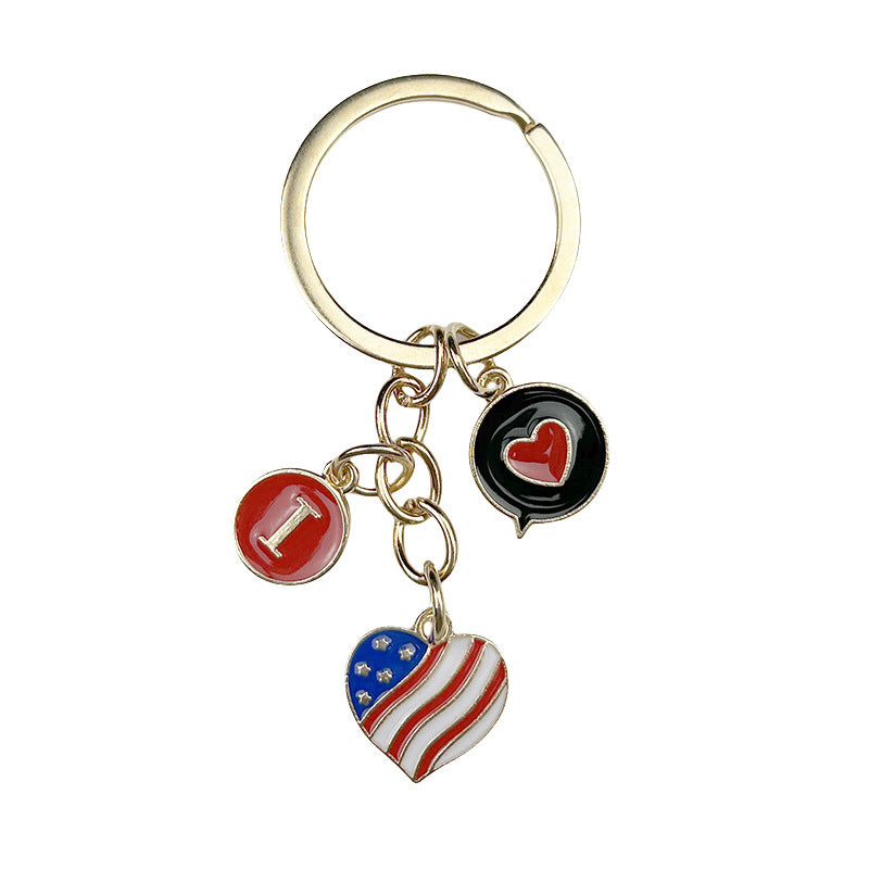 Wholesale US Flag Keychain Independence Day