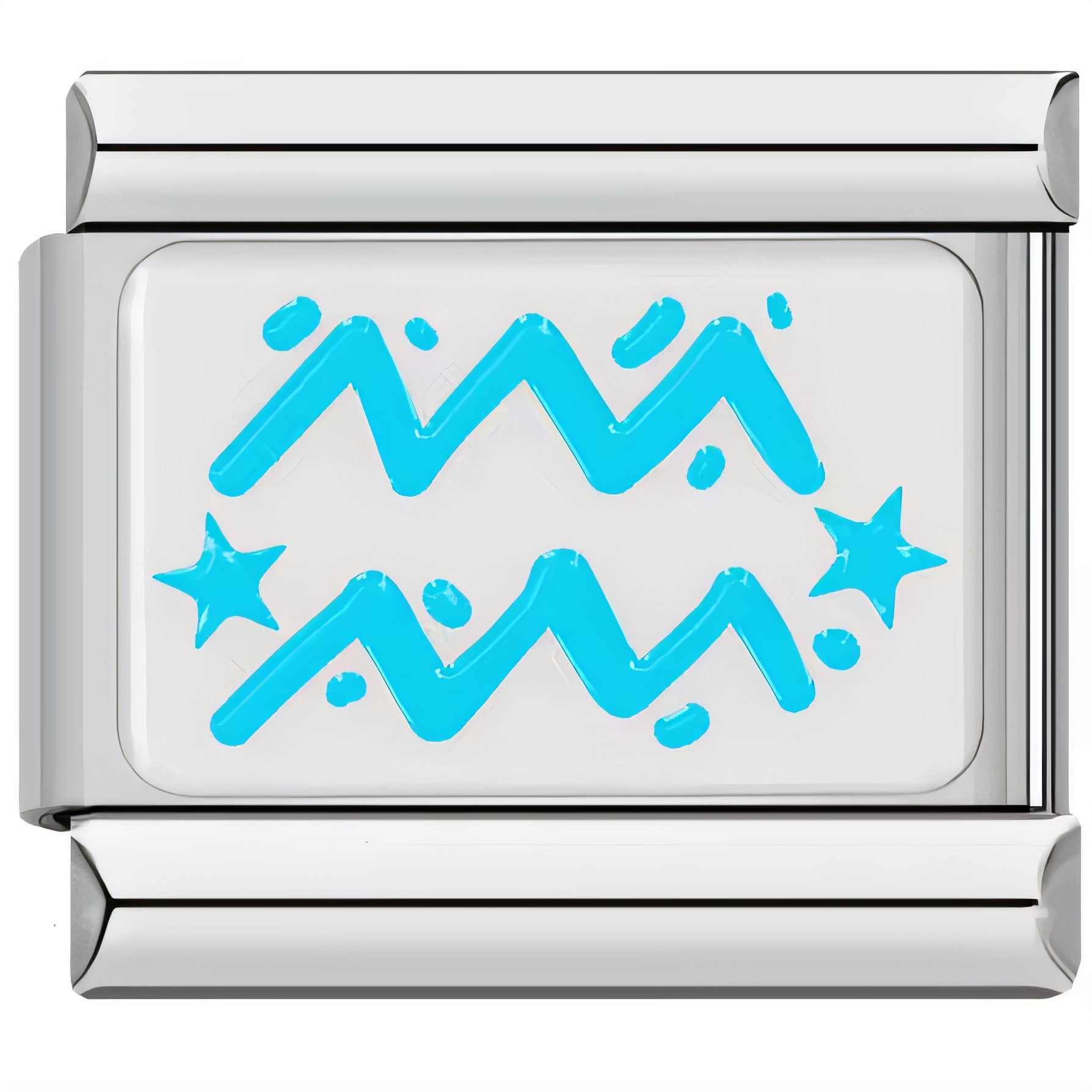 Bracelet de charme italien en gros 9 mm Symbole de zodiaque DIY Symbole en acier inoxydable