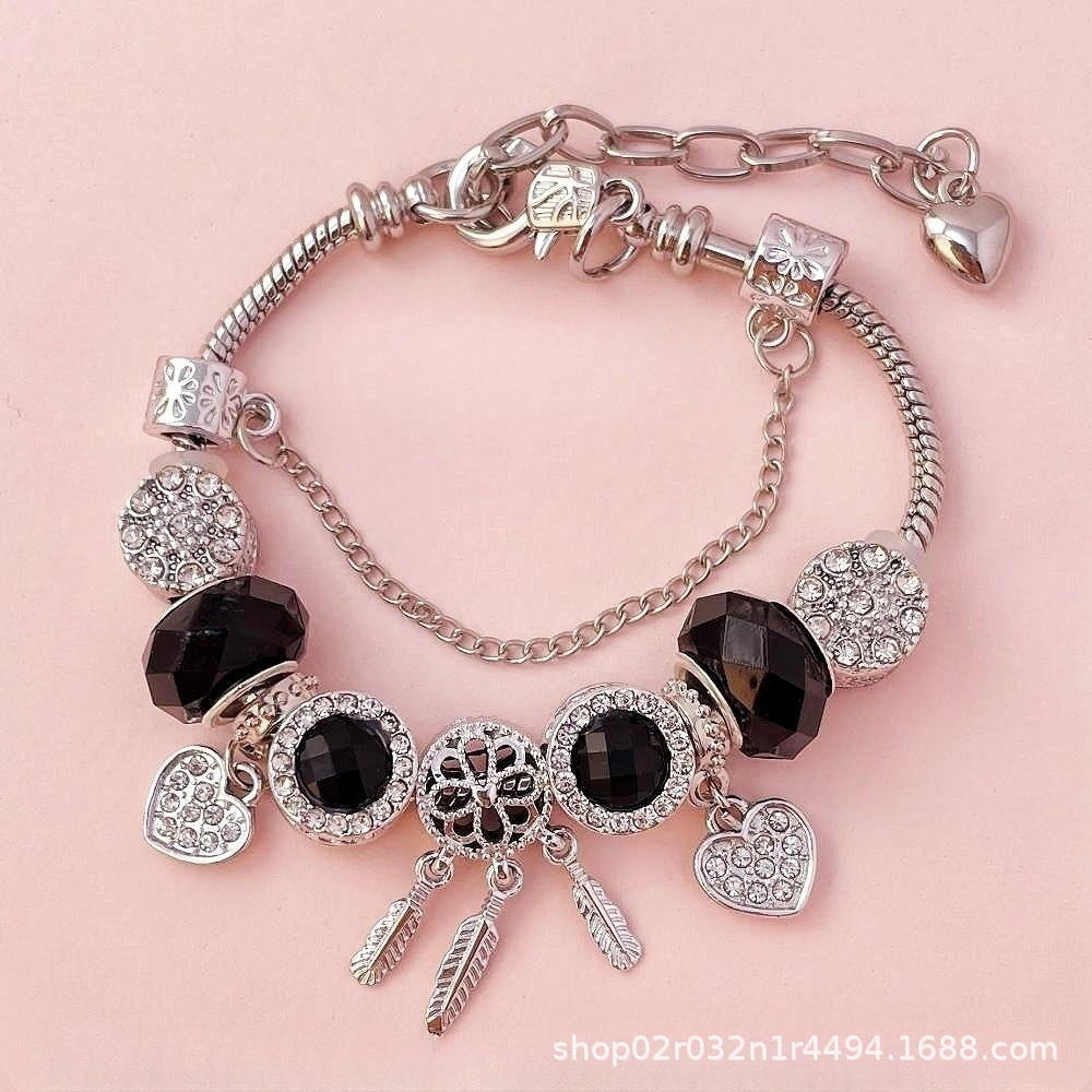 Wholesale Dream Catcher Love Heart Pendant Bracelet