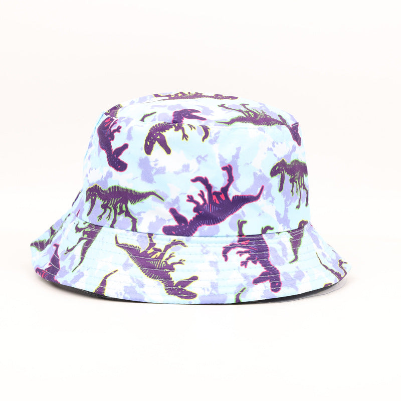 Wholesale  Dinosaur Digital Printing Fisherman Hat Bucket Hat
