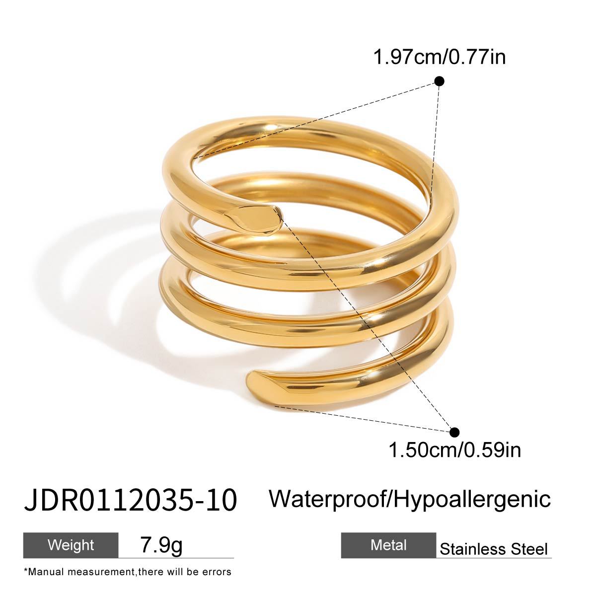 Wholesale  Zircon Ring Stainless Steel Non-Fading Jewelry