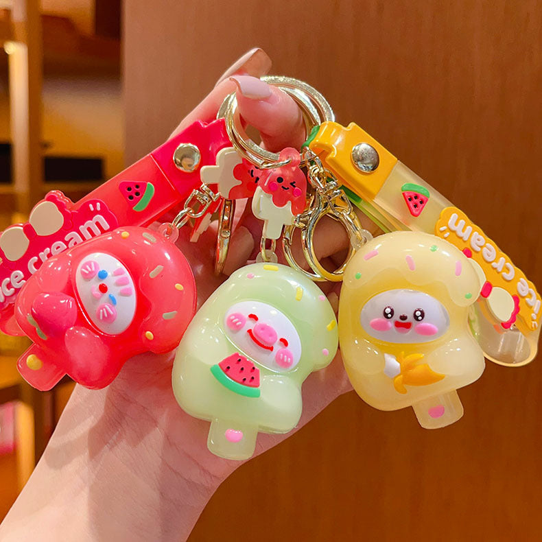 Wholesale Cute Soft Ice Cream Keychain