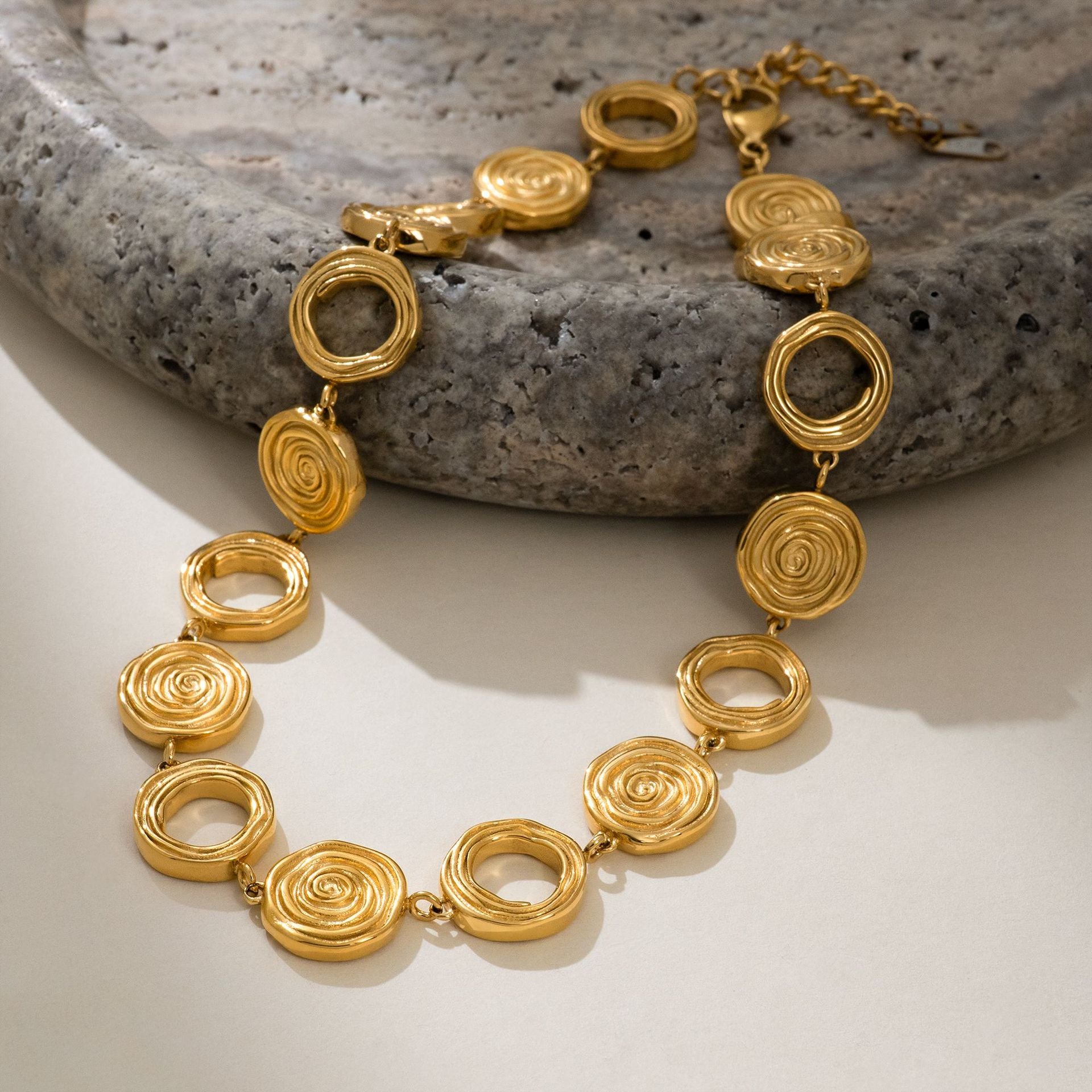 Wholesale 18K gold plated titanium steel cross necklace