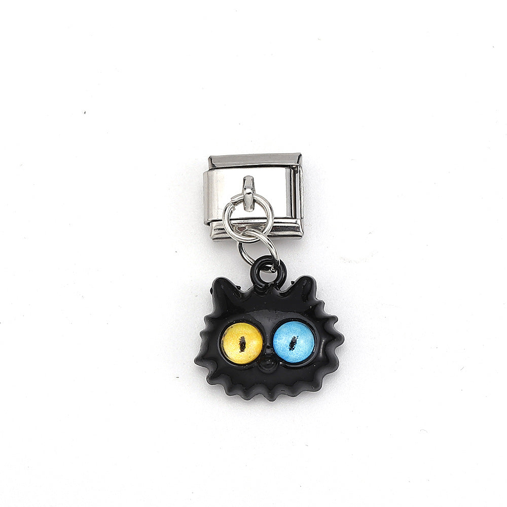 Wholesale Italian Charm Bracelet 9mm DIY Splicing Cute Owl Stainless Steel Composable Bracelet