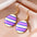 Wholesale Cartoon Printed Easter Egg Oil Earrings