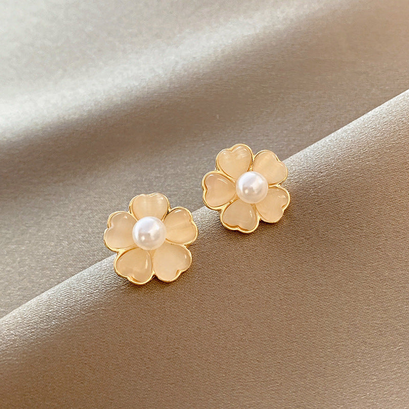 Wholesale  S925 Silver Pin  Earrings Pearl Ear Jewelry