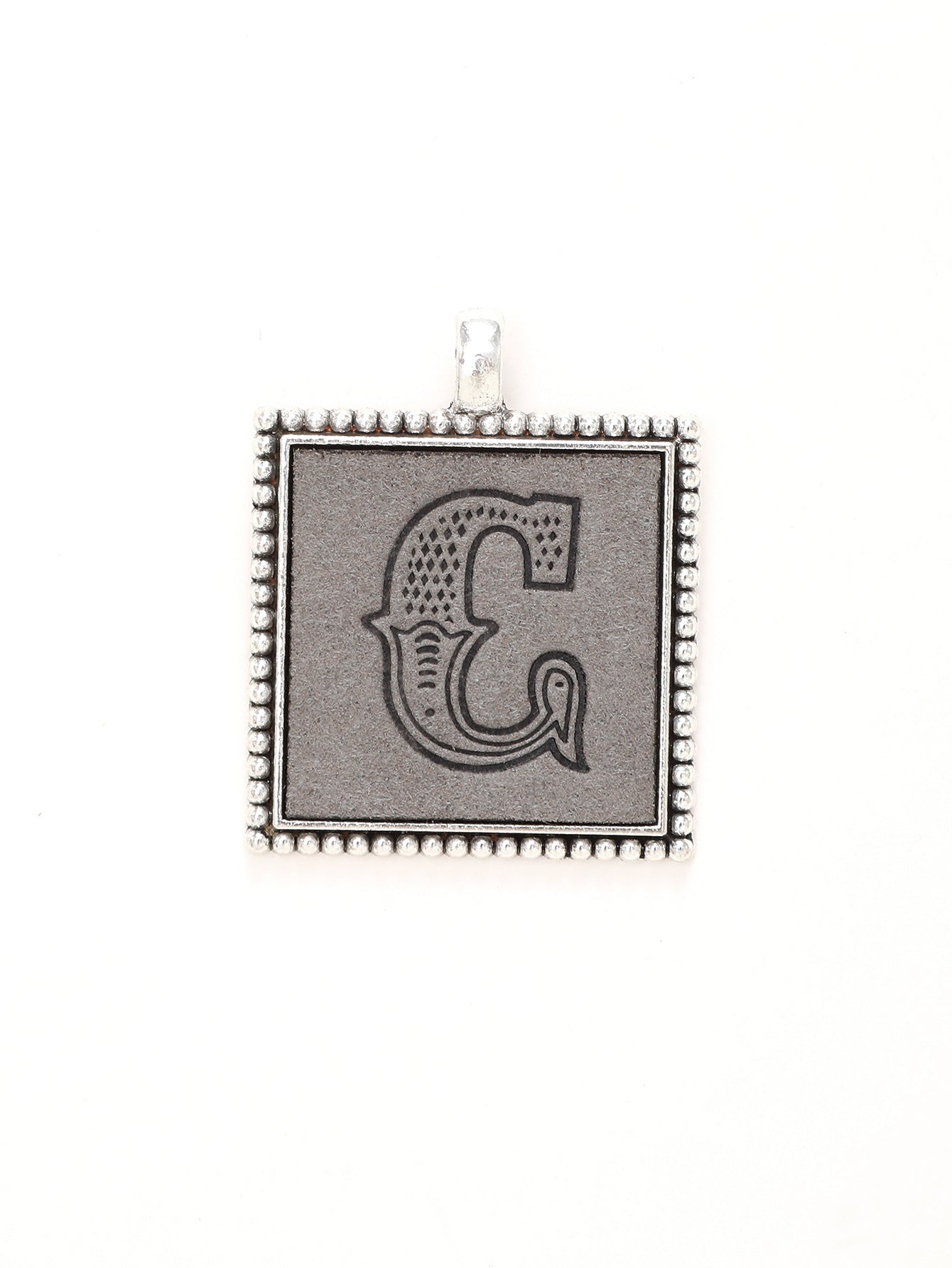 Wholesale  Electroplated Alloy Leather Printed Pattern 26 Letter Pendant  Keychain