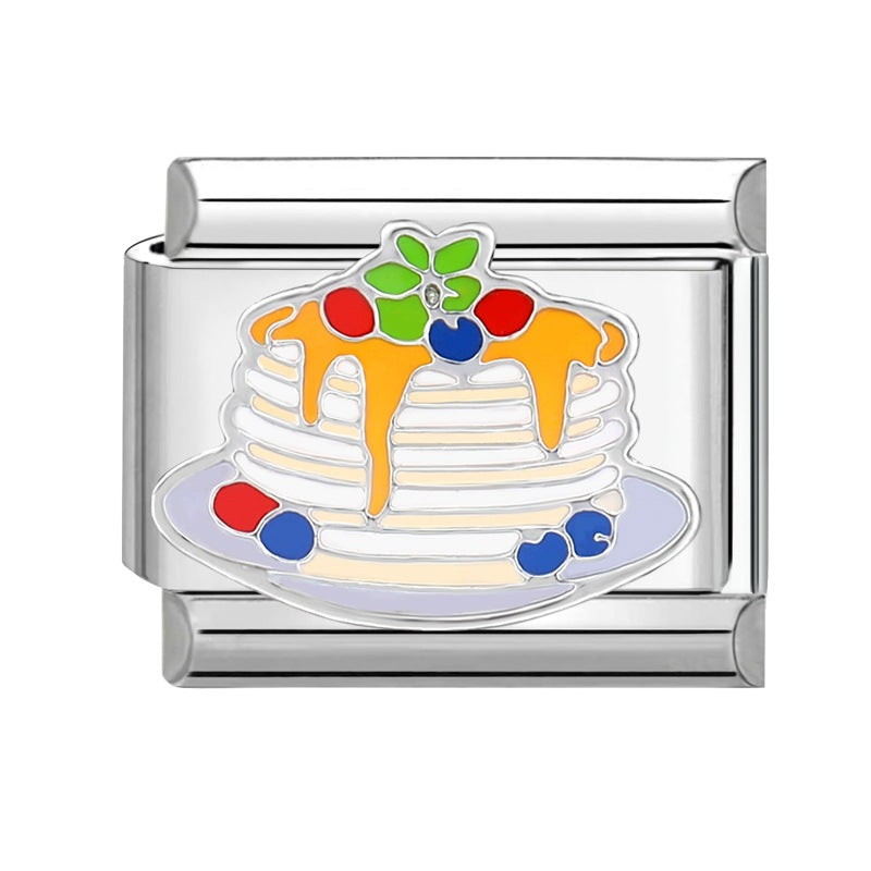 Wholesale Italian Charm Bracelet 9mm DIY Splicing Creative Pattern Titanium Steel Composable Bracelet