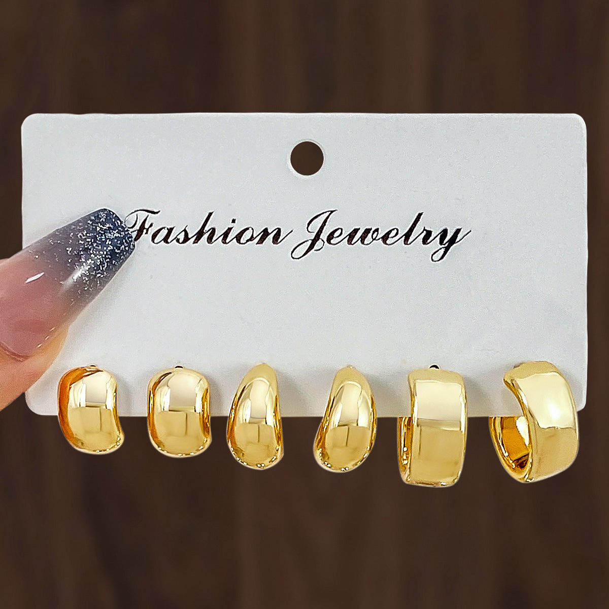 Wholesale Multicolor Earrings suit Personality Exaggerated Water Drops  Earrings