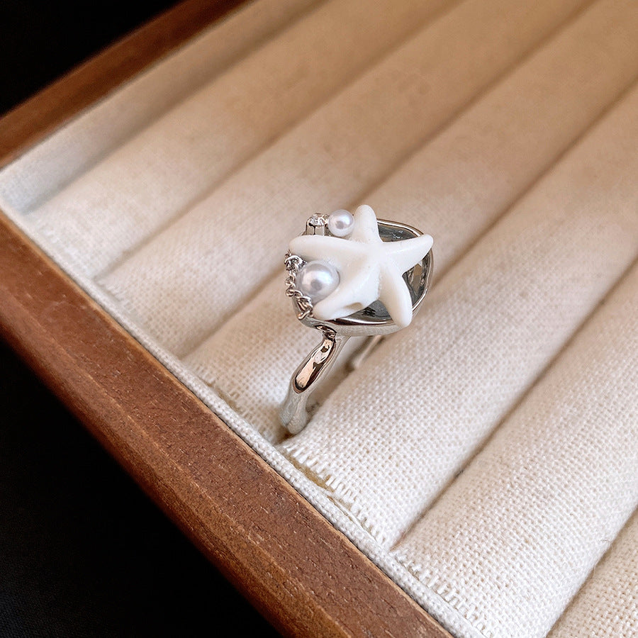 Wholesale Silver Shell Boho Open Ring,  Fashion Jewelry for Women Gift