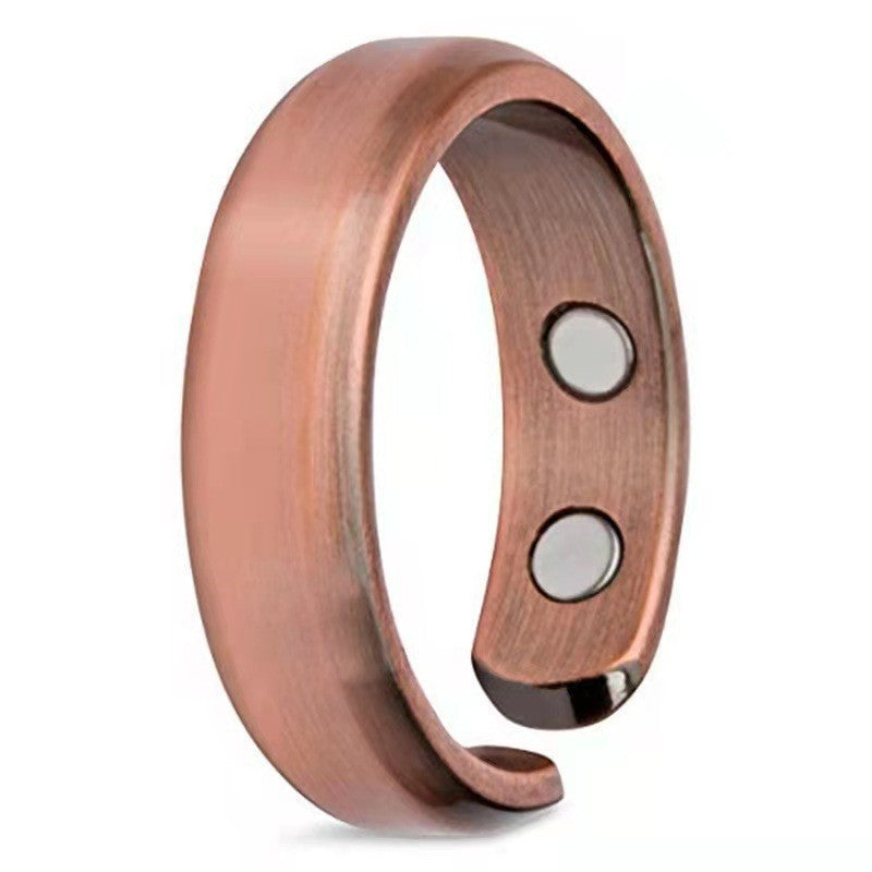 Wholesale  Double Magnet Ring Metal Glossy Creative Jewelry
