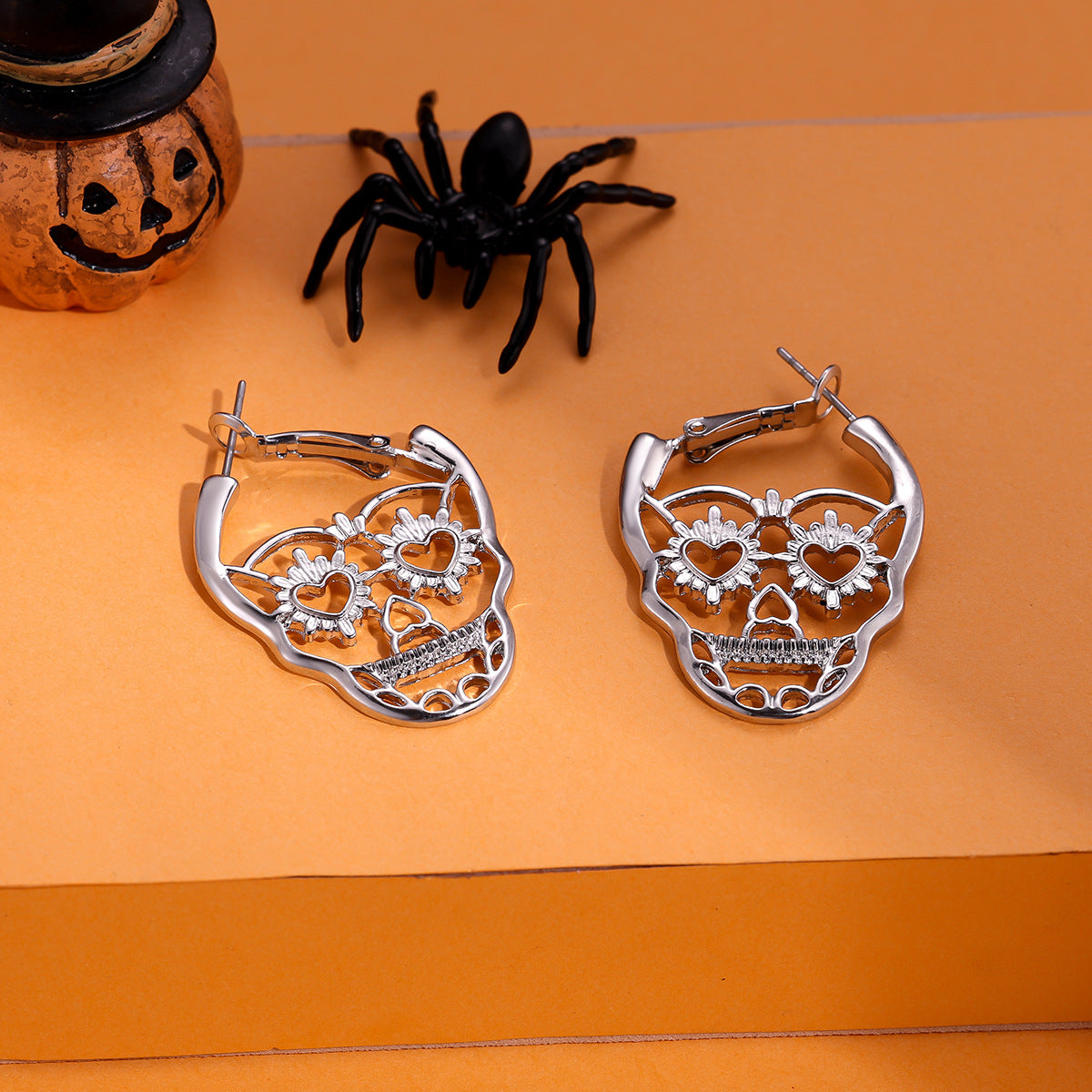 Wholesale  Retro Alloy Skull Earrings