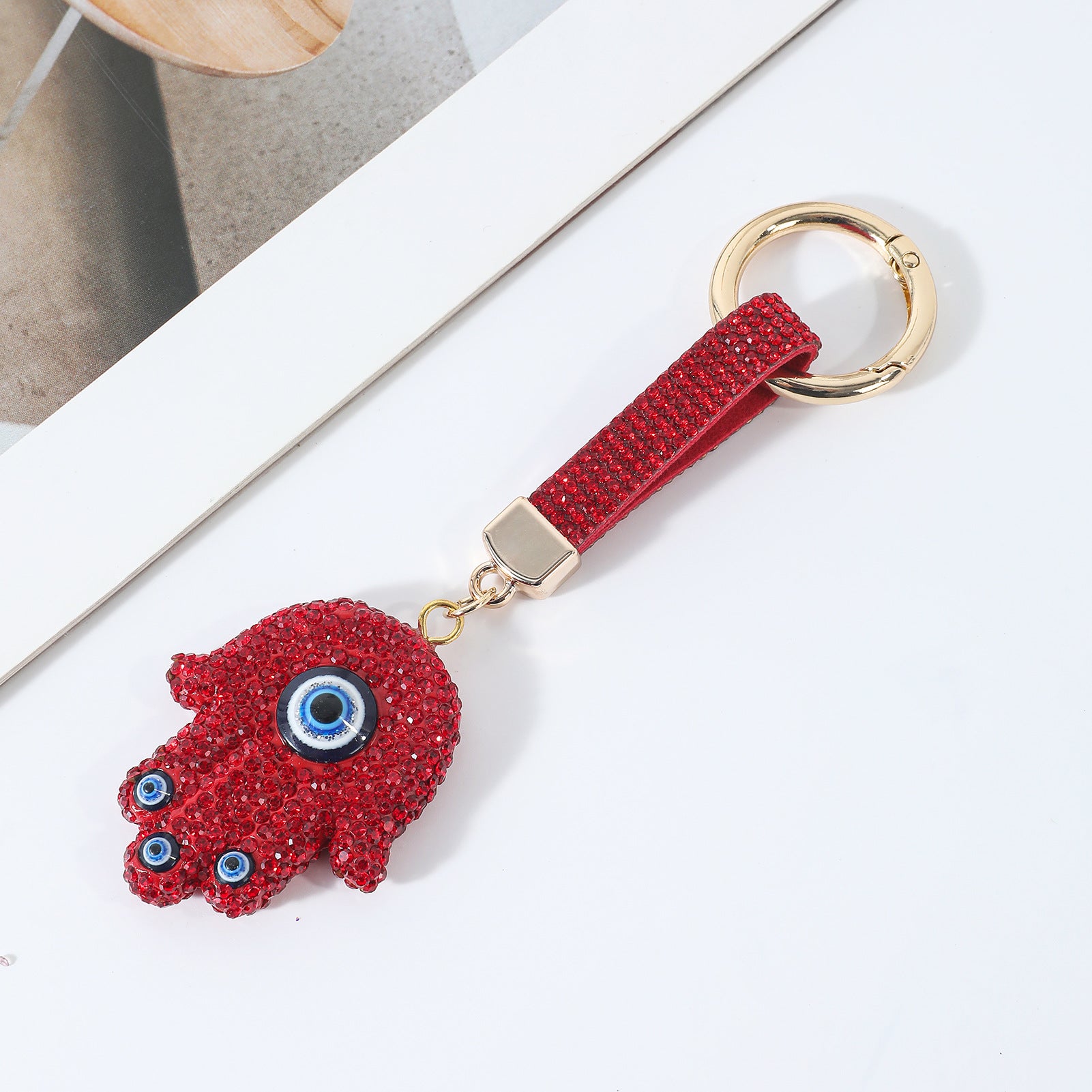 Wholesale Evil Eye Handprint Keychain