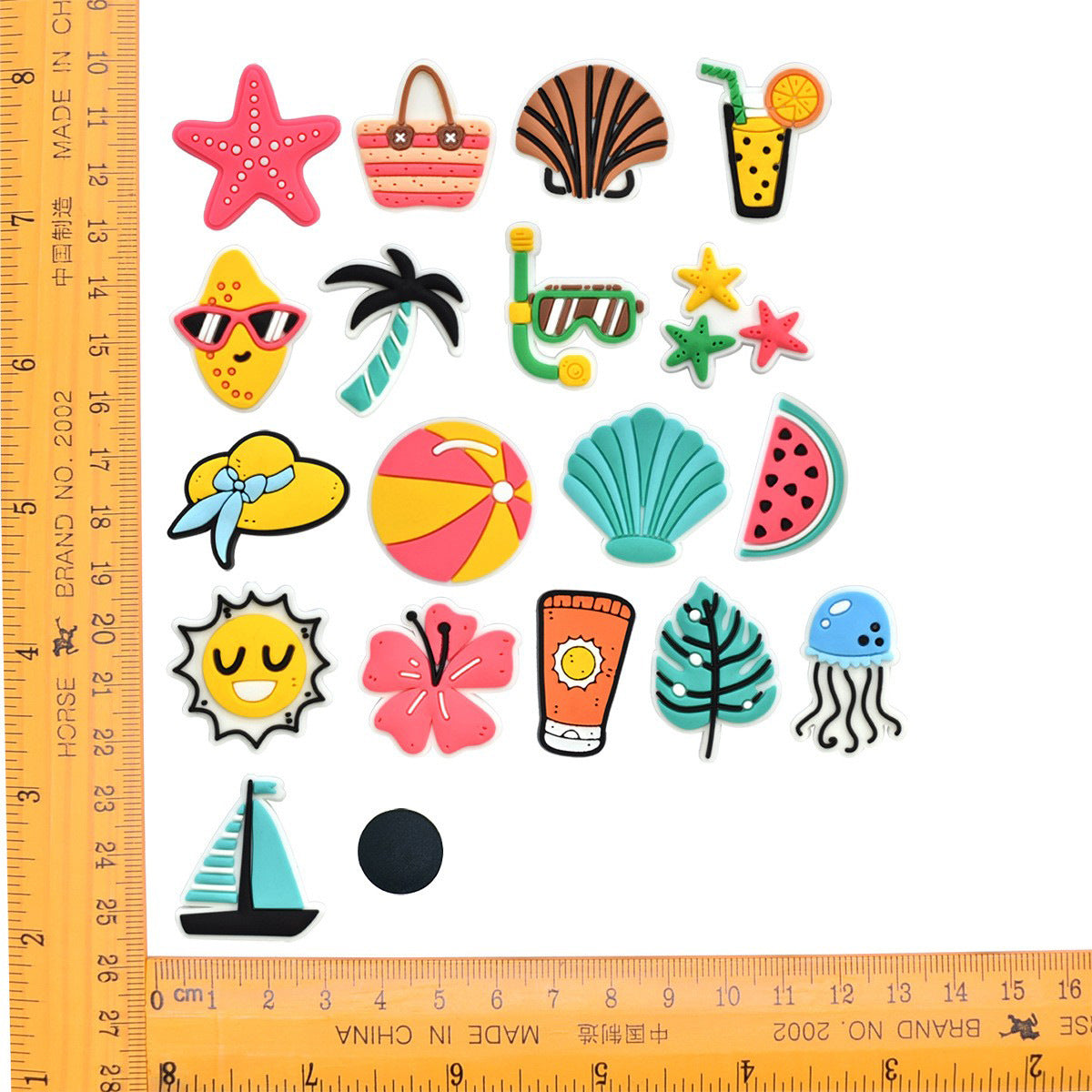 Wholesale Random 100pcs Beach Vacation Series Shoes Accessories Shoes Charms