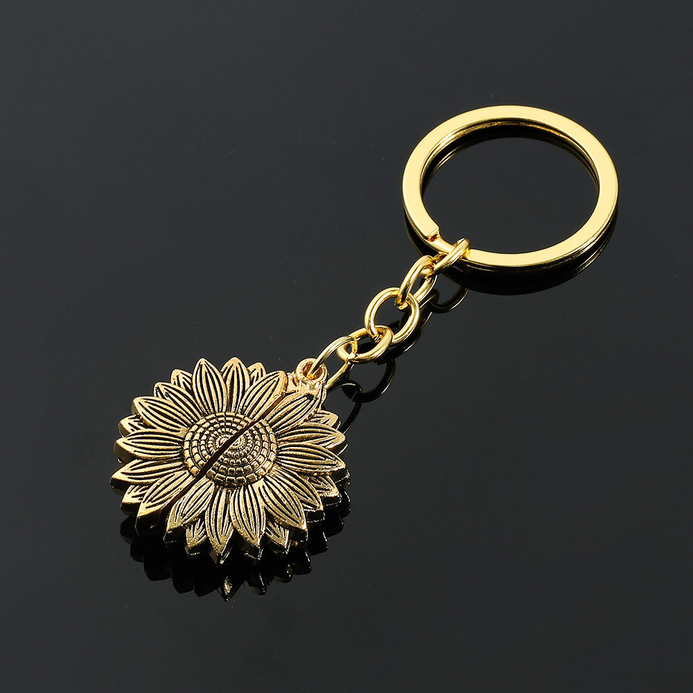 Wholesale  sunflower letter keychain